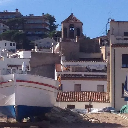 Vieille Ville Tossa Vue Sur Mer