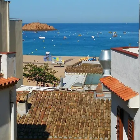Vieille Ville Tossa Vue Sur Mer *