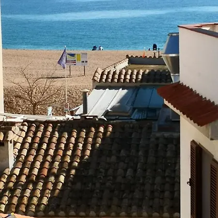 Vieille Ville Tossa Vue Sur Mer