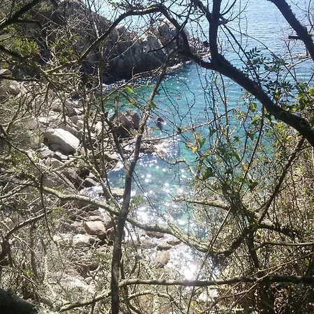 Vieille Ville Tossa Vue Sur Mer